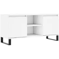 vidaXL TV-Schrank Weiß 104x35x50 cm Holzwerkstoff
