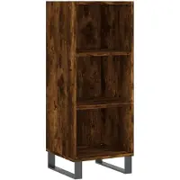 vidaXL Sideboard Räuchereiche 34,5x32,5x90 cm Holzwerkstoff