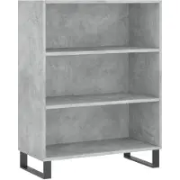 vidaXL Regalschrank Betongrau 69,5x32,5x90 cm Holzwerkstoff