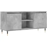 vidaXL TV-Schrank Betongrau 104x35x50 cm Holzwerkstoff