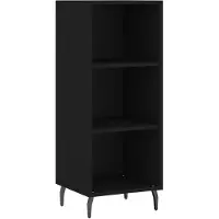 vidaXL Sideboard Schwarz 34,5x32,5x90 cm Holzwerkstoff