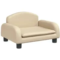 vidaXL Hundebett Creme 50x40x30 cm Stoff