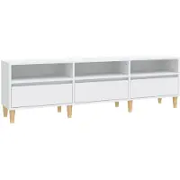 vidaXL TV-Schrank Weiß 150x30x44,5 cm Holzwerkstoff