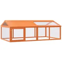 vidaXL Freilaufgehege Braun 200x112,5x74 cm Massivholz Kiefer