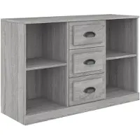 vidaXL Sideboard Grau Sonoma 104,5x35,5x67,5 cm Holzwerkstoff