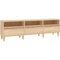 vidaXL TV-Schrank Sonoma-Eiche 150x30x44,5 cm Holzwerkstoff
