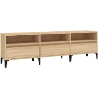 vidaXL TV-Schrank Sonoma-Eiche 150x30x44,5 cm Holzwerkstoff