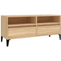 vidaXL TV-Schrank Sonoma-Eiche 100x34,5x44,5 cm Holzwerkstoff