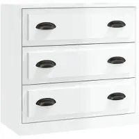 vidaXL Sideboard Hochglanz-Weiß 70x35,5x67,5 cm Holzwerkstoff