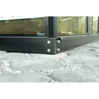Vitavia Stahlfundament "1300" für Gewächshäuser "Ida" und "Styx" schwarz 1300 / 194 x 69 x 6 cm