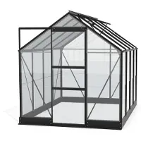 Pergart Vitavia, Aktionsangebot (inkl. 100 Euro Zubehör): Gewächshaus "Eris" 5000, schwarz, 5,0 m², 3 mm ESG