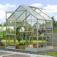 Pergart Vitavia, Aktionsangebot (inkl. 100 Euro Zubehör): Gewächshaus "Kapitol 2500", aluminium eloxiert, 2,5 m²