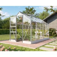 E.P.H. Schmidt Vitavia Gewächshaus "Eris" 6200 alu eloxiert 6,2 m² 3 mm ESG