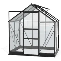 Pergart Vitavia, Gewächshaus "Eris" 2500, schwarz, 2,5 m², 3 mm ESG