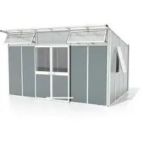 Pergart Vitavia, Gerätehaus "Kosmos", weiß / salbei grün, 11,5 m²