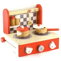 Vigatoys Viga Toys Küchenblock Tischmodell klappbar 6-teilig