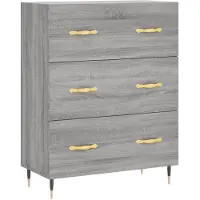 vidaXL Sideboard Grau Sonoma 69,5x34x90 cm Holzwerkstoff