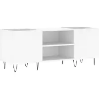 vidaXL Plattenschrank Weiß 121x38x48 cm Holzwerkstoff