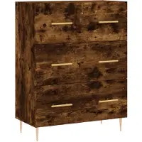 vidaXL Sideboard Räuchereiche 69,5x34x90 cm Holzwerkstoff