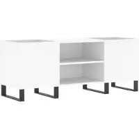 vidaXL Plattenschrank Weiß 121x38x48 cm Holzwerkstoff