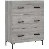 vidaXL Sideboard Grau Sonoma 69,5x34x90 cm Holzwerkstoff