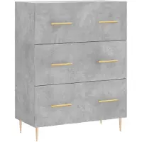 vidaXL Sideboard Betongrau 69,5x34x90 cm Holzwerkstoff