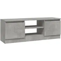 vidaXL TV-Schrank mit Tür Betongrau 102x30x36 cm