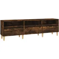 vidaXL TV-Schrank Räuchereiche 150x30x44,5 cm Holzwerkstoff