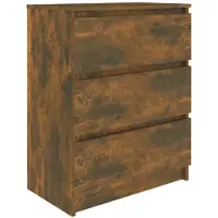 vidaXL Sideboard Räuchereiche 60x35x76 cm Holzwerkstoff