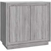 vidaXL Sideboard Grau Sonoma 80x34x75 cm Holzwerkstoff