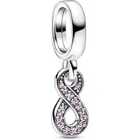 Pandora 792766C01 Charm-Anhänger Funkelnde Unendlichkeit Pink Silber