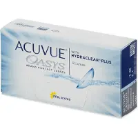 Johnson & Johnson Oasys (12er Packung) 14-Tageslinsen (0.5 dpt & BC 8.4) mit UV-Schutz für trockenere Augen