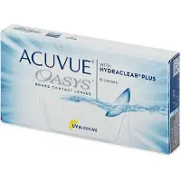Johnson & Johnson Oasys (6er Packung) 14-Tageslinsen (0.5 dpt & BC 8.4) mit UV-Schutz für trockenere Augen
