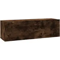 vidaXL TV-Wandschrank Räuchereiche 100x30x30 cm Holzwerkstoff