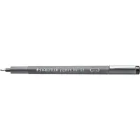Staedtler Pigment Liner 308, Schwarz, Fein, Schwarz, Grau, Rund, Tinte auf Pigmentbasis, 0,8 mm