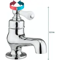 Crosswater Waschbeckenarmaturen Retro/Vintage Serie Belgravia Chrom von