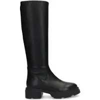 Manfield Schwarze Lederstiefel mit hohem Schaft | Größe 36