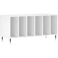 vidaXL Plattenschrank Weiß 100x38x48 cm Holzwerkstoff