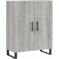 vidaXL Sideboard Grau Sonoma 69,5x34x90 cm Holzwerkstoff