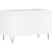 vidaXL Plattenschrank Weiß 74,5x38x48 cm Holzwerkstoff