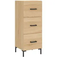 vidaXL Sideboard Sonoma-Eiche 34,5x34x90 cm Holzwerkstoff