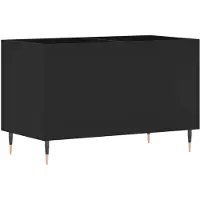 vidaXL Plattenschrank Schwarz 74,5x38x48 cm Holzwerkstoff