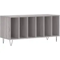 vidaXL Plattenschrank Grau Sonoma 100x38x48 cm Holzwerkstoff
