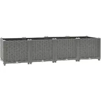 vidaXL Hochbeet 160x40x38 cm Polypropylen