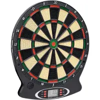 vidaXL Elektrische Dartscheibe mit Darts Schwarz Polypropylen