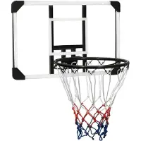 vidaXL Basketballkorb Transparent 71x45x2,5 cm Polycarbonat