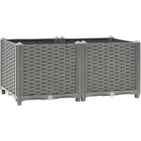 vidaXL Hochbeet 80x40x38 cm Polypropylen