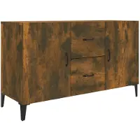vidaXL Sideboard Räuchereiche 100x36x60 cm Holzwerkstoff