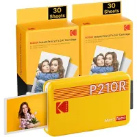 Kodak Mini 2 Retro, Farbstoffsublimation, 2.1" x 3.4" (5.3 x 8.6 cm), Randloser Druck, Bluetooth, Direktdruck, Gelb