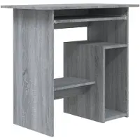 vidaXL Schreibtisch Grau Sonoma 80x45x74 cm Holzwerkstoff